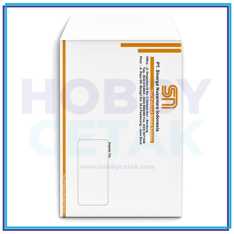 Amplop Folio F4 - Contoh 1