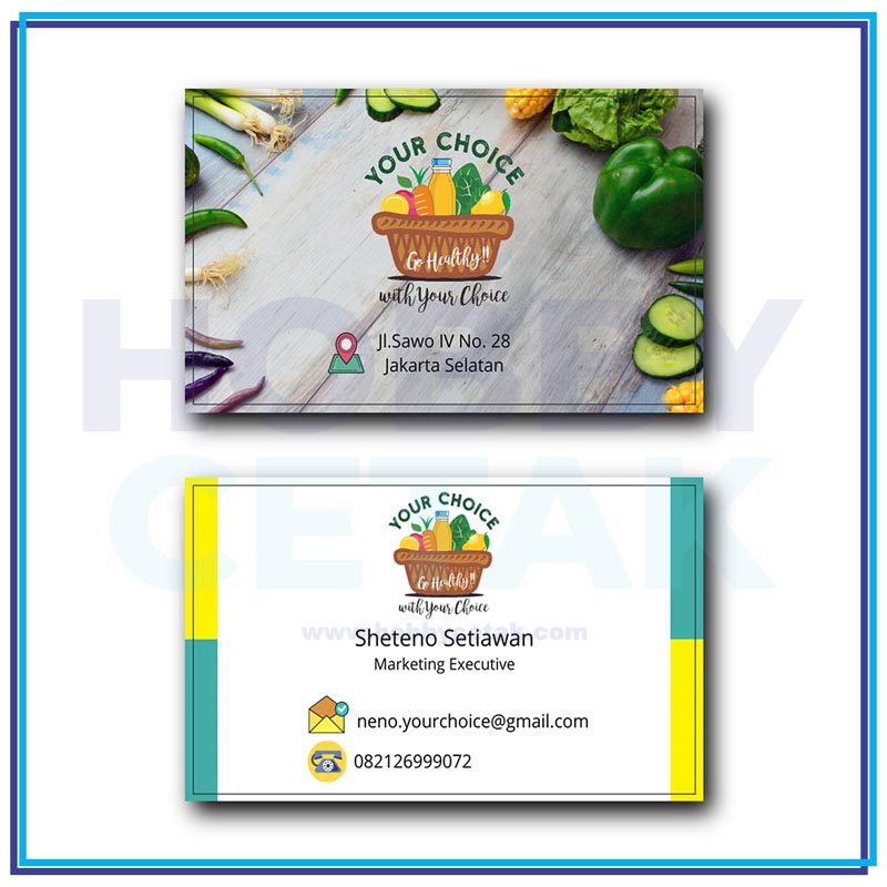 Cetak Kartu Nama - Contoh 1