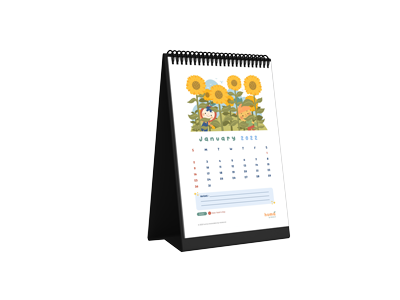 Kalender Meja Vertikal 2